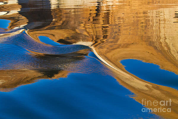 Lake Powell Poster featuring the photograph Painting on Water by Kathy McClure