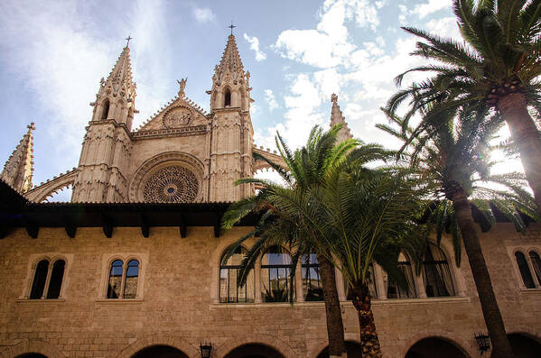 Palma De Mallorca Cathedral Poster featuring the photograph Palma de Mallorca, Cathedral - 2 by AM FineArtPrints