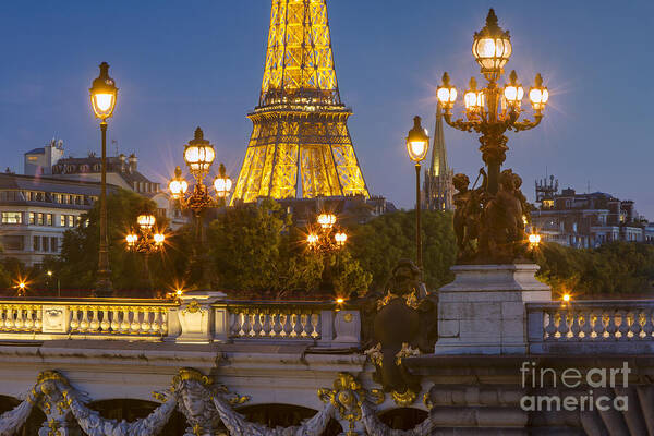 Paris Poster featuring the photograph Paris Evening by Brian Jannsen