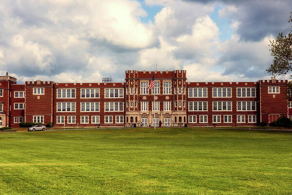 Parkersburg High School Poster featuring the photograph Parkersburg High School - West Virginia by Mountain Dreams