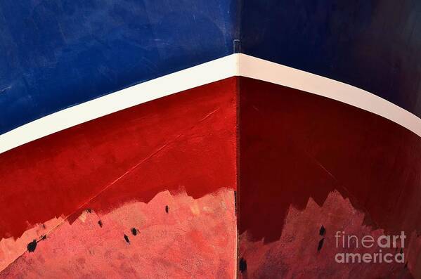 Abstract Poster featuring the photograph Patriot Bow by Lauren Leigh Hunter Fine Art Photography