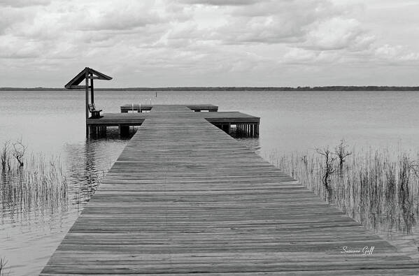 Black And White Poster featuring the photograph Peace and Serenity II-black and white by Suzanne Gaff