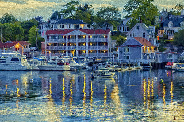 Blue Poster featuring the photograph Peaceful Harbor by Patti Schulze