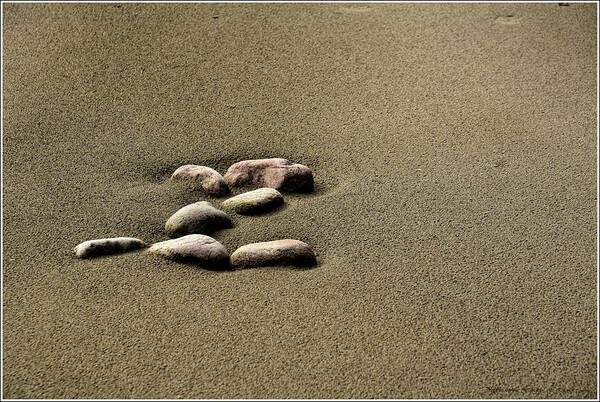Abstract Poster featuring the photograph Pebbles on the ganges by Kedar Munshi
