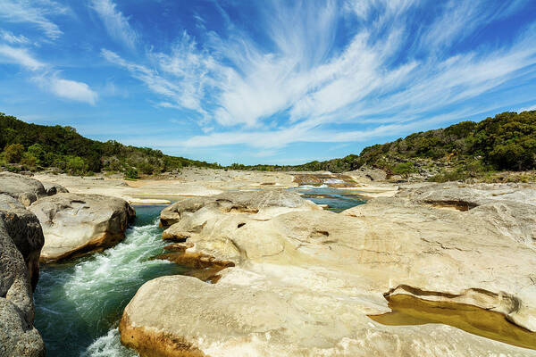 Pedernales Falls Poster featuring the photograph Pedernales Falls Texas by Raul Rodriguez