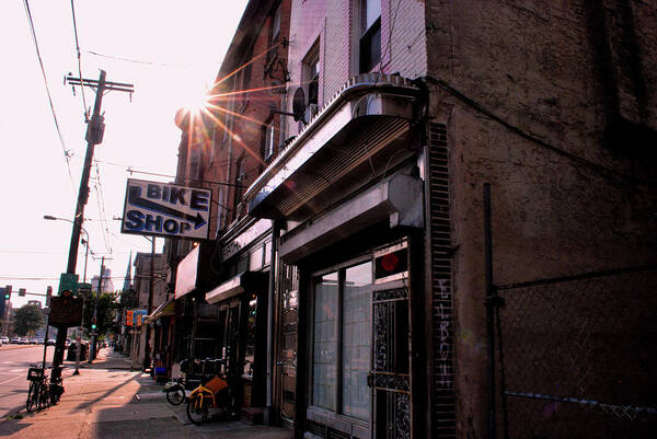 City Poster featuring the photograph Philadelphia Street Level Sun Beams by Matt Quest