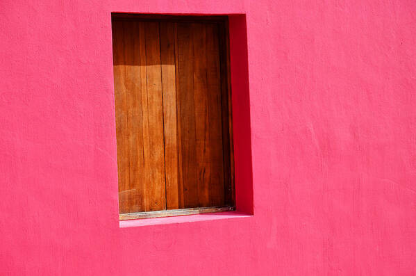 Windows Poster featuring the photograph Pink wall by Ricardo Dominguez