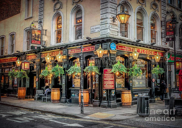 The Plough Poster featuring the photograph Plough Pub London by Adrian Evans