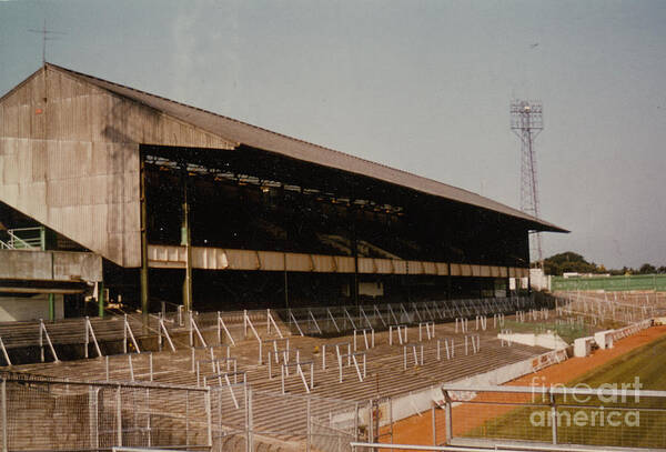  Poster featuring the photograph Plymouth Argyle - Home Park -Mayflower Stand 3 - 1970s by Legendary Football Grounds