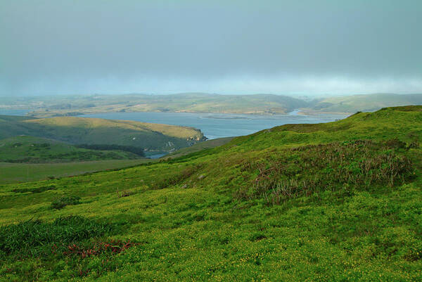 Nature Poster featuring the photograph Point Reyes Overlooking Tomales Bay by Charlene Mitchell