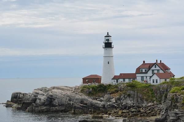 Lighthouse Poster featuring the photograph Portland Head Light by Judy Genovese