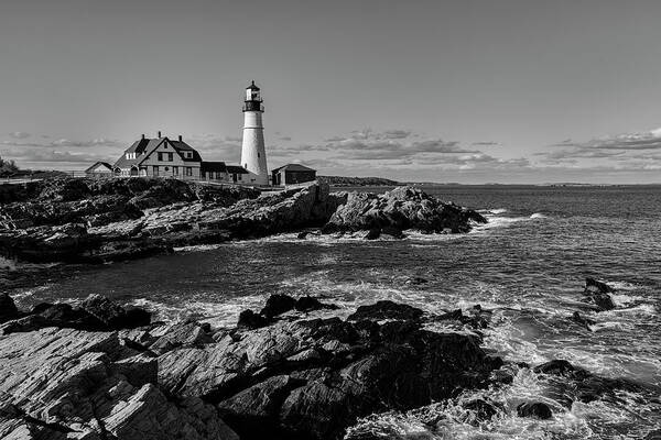 Lighthouse Poster featuring the photograph Portland Head Light No.34 by Mark Myhaver