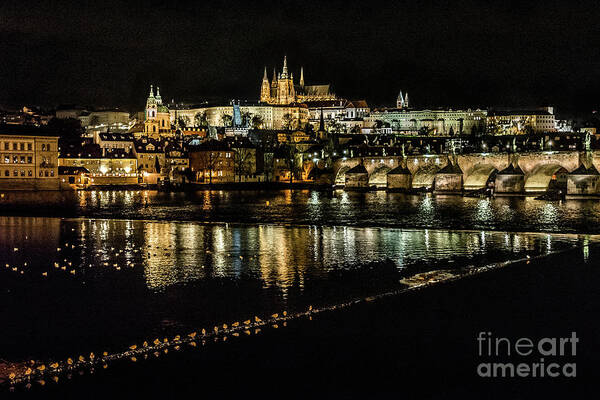 Prague Poster featuring the photograph Prague Nights by David Meznarich