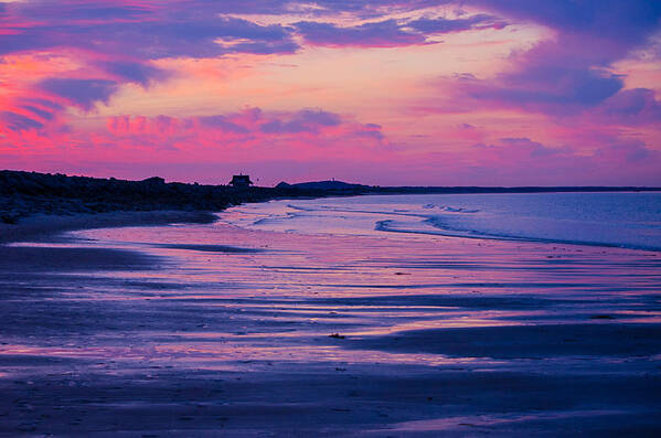 Sunset Poster featuring the photograph Purple Sunset by Linda Howes