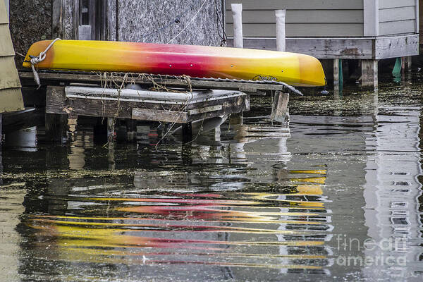 Canoe Poster featuring the photograph Rainbow Canoe by Joann Long