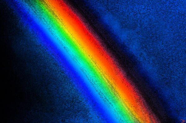 Rainbow Poster featuring the painting Rainbow colors by David Lee Thompson
