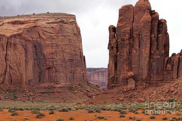 Monument Valley Print Poster featuring the photograph Red Gap by Jim Garrison