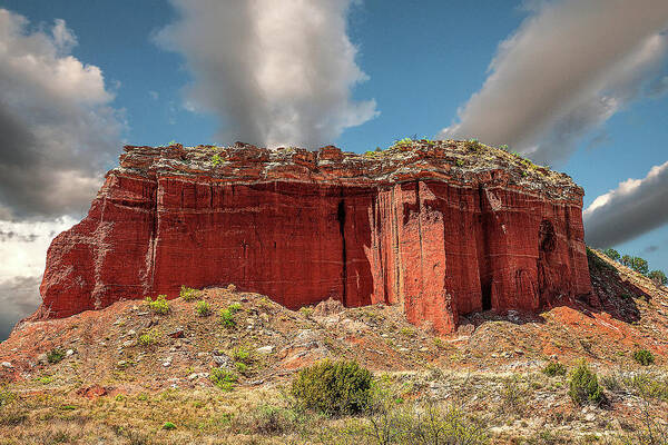 Nature Poster featuring the photograph RedRock by Scott Cordell