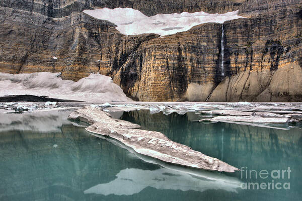 Grinnell Glacier Poster featuring the photograph Reflections Of Grinnell Glacier by Adam Jewell