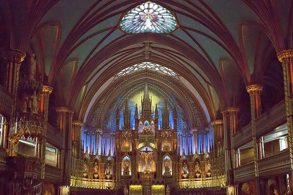 Montreal Poster featuring the photograph Religious Grandeur by Elvira Pinkhas