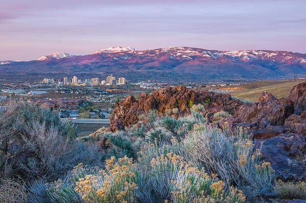 Landscape Photography Poster featuring the photograph Reno Nevada Spring Sunrise by Scott McGuire