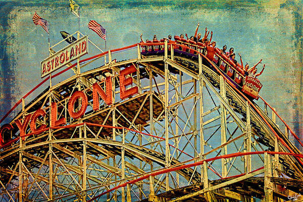 Cyclone Poster featuring the photograph Riding the Cyclone by Chris Lord