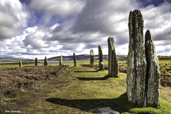 Ring Of Brodgar Poster featuring the photograph Ring of Brodgar by Fran Gallogly