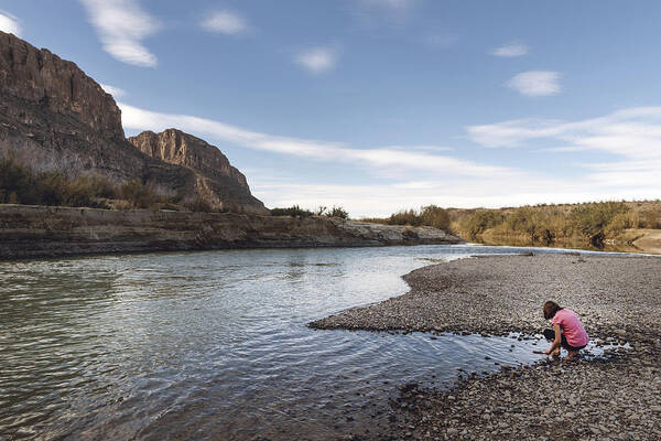Texas Poster featuring the photograph Rio Grande River in Big Bend National Park by Carol M Highsmith