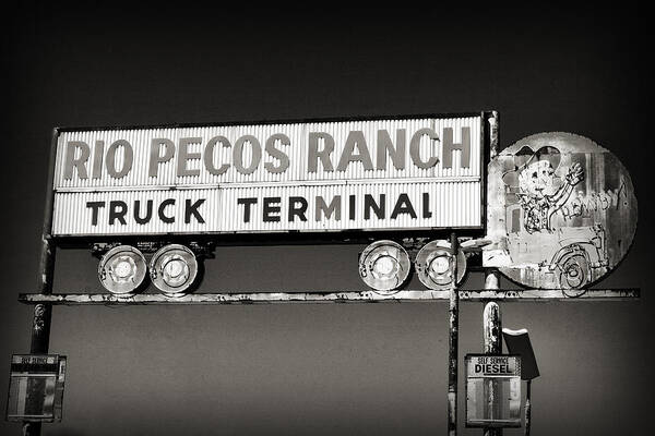Georgia Artist Poster featuring the photograph Rio Pecos Ranch Truck Terminal by Patricia Montgomery
