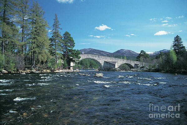 River Dee Poster featuring the photograph River Dee at Invercauld Old Brig - Aberdeenshire by Phil Banks