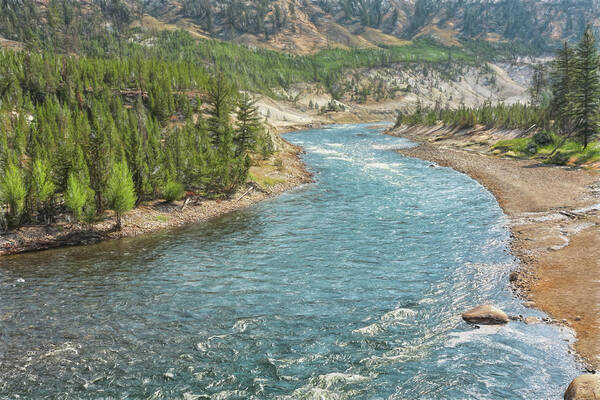 Landscape Poster featuring the photograph River Free by John M Bailey