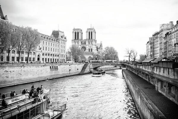 Ile De La Cite Poster featuring the photograph River Seine, Paris by Jean Gill