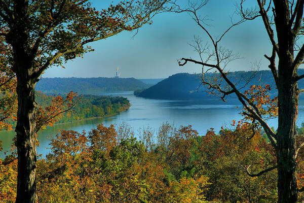 Scenic Poster featuring the photograph River View I by Steven Ainsworth