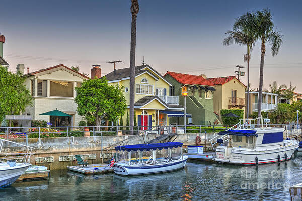 Naples Canals Poster featuring the photograph Rivo Alto Canal Boats by David Zanzinger