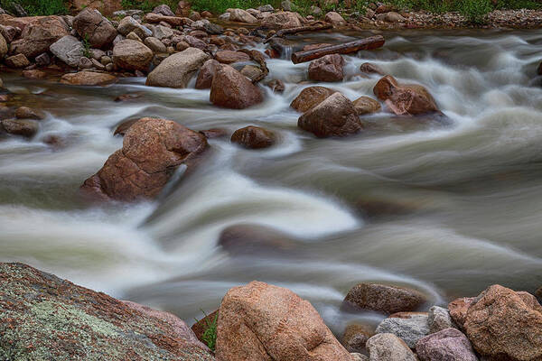 Water Poster featuring the photograph Rocky Mountain Flow by James BO Insogna