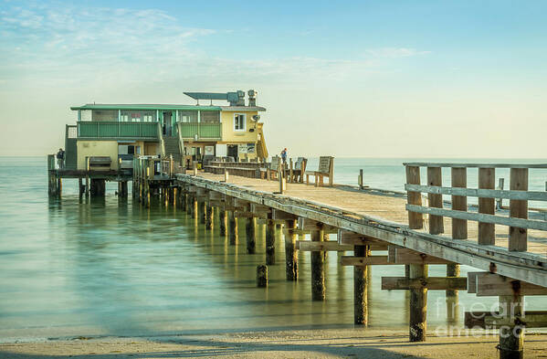 Anna Maria Island Poster featuring the photograph Rod and Reel Pier, Anna Maria Island in Florida by Liesl Walsh