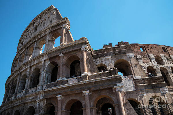 The Colosseum Of Rome Poster featuring the photograph The Colosseum of Rome by Brenda Kean