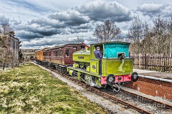 Rosyth Number 1 Poster featuring the photograph Rosyth No 1 At Big Pit Halt 3 by Steve Purnell
