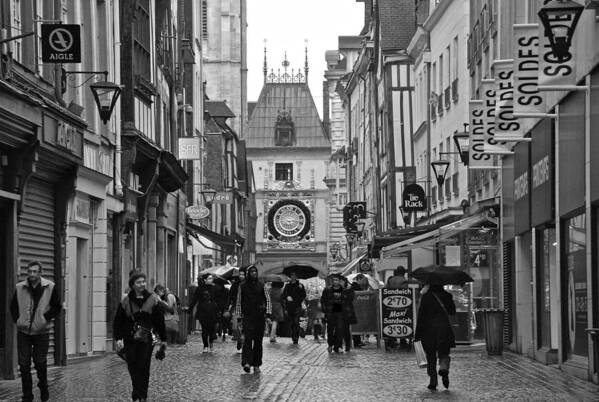 Rouen Poster featuring the photograph Rouen Street by Eric Tressler