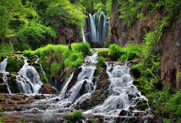 Waterfall Poster featuring the photograph Roughlock Falls by Ira Marcus