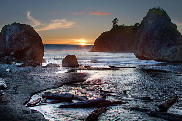 Coastline Poster featuring the photograph Ruby Beach #1 by David Chasey