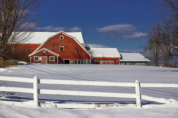 Vermont Poster featuring the photograph Ruggles Barn by Tim Kirchoff