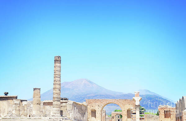 Pompeii Poster featuring the photograph Ruins of Pompeii by Anastasy Yarmolovich