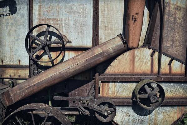 Vintage Farm Machinery Poster featuring the photograph Rusted in Time by Michelle Calkins