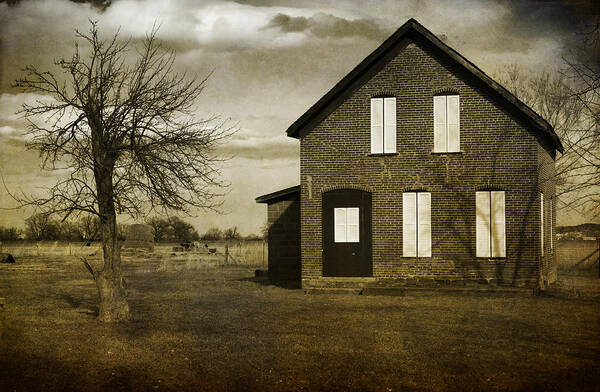 House Poster featuring the photograph Rustic County Farm House by James BO Insogna