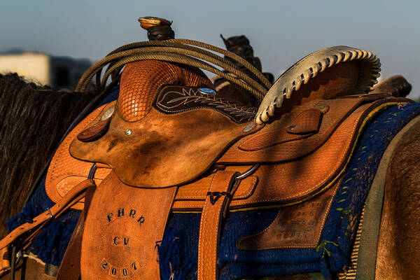 Jay Stockhaus Poster featuring the photograph Saddle by Jay Stockhaus