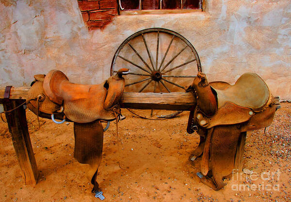 Canyon Creek Ranch Poster featuring the photograph Saddle Town by Tap On Photo