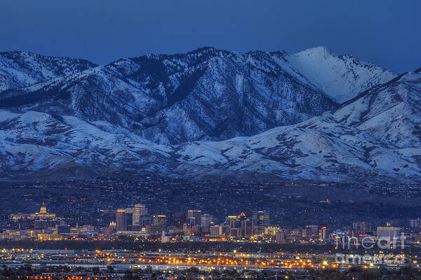 Salt Poster featuring the photograph Salt Lake City by Spencer Baugh