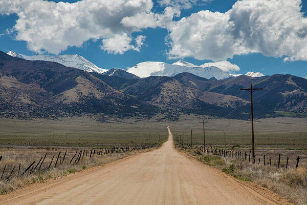 San Luis Valley Poster featuring the photograph San Luis Valley Back Road Cruising by James BO Insogna