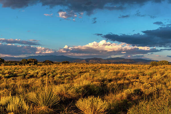 Clouds Poster featuring the photograph Santa Fe Vista by Paul LeSage